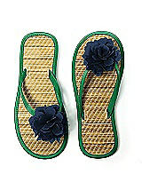 Flower Trimmed Bridesmaid and Bridal Flip Flop