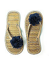 Flower Trimmed Bridesmaid and Bridal Flip Flop