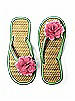 Flower Trimmed Bridesmaid and Bridal Flip Flop