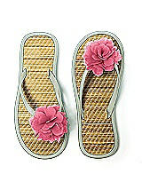 Flower Trimmed Bridesmaid and Bridal Flip Flop