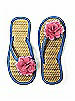 Flower Trimmed Bridesmaid and Bridal Flip Flop