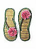 Flower Trimmed Bridesmaid and Bridal Flip Flop