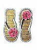 Flower Trimmed Bridesmaid and Bridal Flip Flop