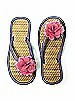 Flower Trimmed Bridesmaid and Bridal Flip Flop