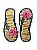 Flower Trimmed Bridesmaid and Bridal Flip Flop
