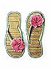Flower Trimmed Bridesmaid and Bridal Flip Flop
