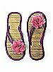 Flower Trimmed Bridesmaid and Bridal Flip Flop
