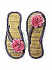 Flower Trimmed Bridesmaid and Bridal Flip Flop