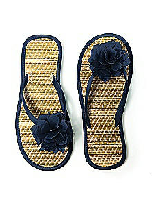Flower Trimmed Bridesmaid and Bridal Flip Flop