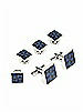 Enamel Cufflink and Tuxedo Studs Set