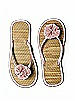 Pom Pom Flower Trimmed Bridesmaid and Bridal Flip Flop